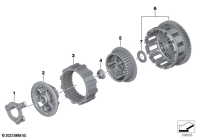 R1300GS 22 (KA1) CLUTCH - SINGLE PARTS parts diagram