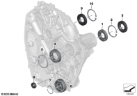 R1300GS 22 (KA1) BEARING, DIFFERENTIAL COVER parts diagram
