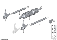 R1300GS 22 (KA1) 6-SPEED TRANSMISSION SHIFT COMPONENTS parts diagram