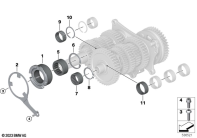 R1300GS 22 (KA1) BEARING, TRANSMISSION, ENGINE SIDE parts diagram