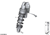 R1300GS 22 (KA1) SPRING STRUT, FRONT parts diagram