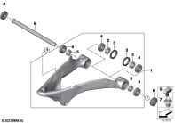 R1300GS 22 (KA1) TRAILING ARM parts diagram