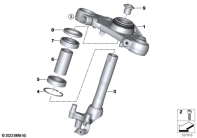 R1300GS 22 (KA1) UPPER FORK CROSS BRACE parts diagram