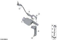 R1300GS 22 (KA1) LEVEL SENSOR, FRONT parts diagram
