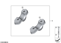 R1300GS 22 (KA1) HANDLEBAR EXTENSION parts diagram