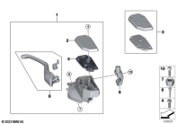 R1300GS 22 (KA1) HANDBRAKE LEVER parts diagram