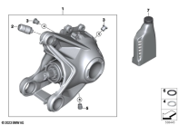 R1300GS 22 (KA1) RIGHT-ANGLE GEARBOX, REAR parts diagram