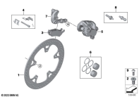 R1300GS 22 (KA1) REAR WHEEL BRAKE parts diagram