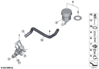 R1300GS 22 (KA1) REAR BRAKE MASTER CYLINDER parts diagram