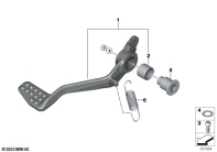 R1300GS 22 (KA1) BRAKE PEDAL parts diagram