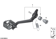 R1300GS 22 (KA1) FOOTBRAKE LEVER, ADJUSTABLE parts diagram