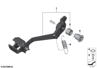 R1300GS 22 (KA1) FOOTBRAKE LEVER, MACHINED parts diagram