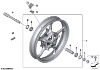 R1300GS 22 (KA1) CAST RIM, FRONT parts diagram