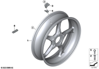 R1300GS 22 (KA1) CAST RIM, REAR parts diagram