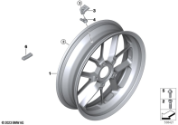 R1300GS 22 (KA1) FORGED WHEEL, REAR parts diagram