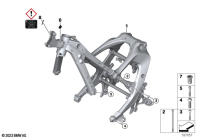 R1300GS 22 (KA1) FRONT FRAME parts diagram