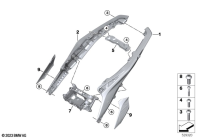 R1300GS 22 (KA1) REAR FRAME parts diagram