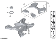 R1300GS 22 (KA1) TOP CASE CARRIER parts diagram