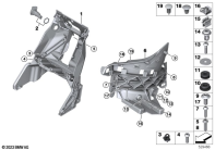 R1300GS 22 (KA1) FRONT PANEL CARRIER parts diagram