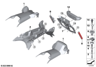 R1300GS 22 (KA1) LICENSE PLATE HOLDER parts diagram