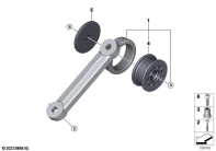 R1300GS 22 (KA1) REAR SILENCER BRACKET parts diagram