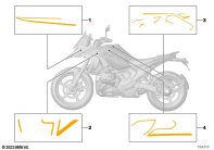 R1300GS 22 (KA1) DECOR, WN4D, AURELIUS GREEN, MET. MATT parts diagram