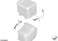 R1300GS 22 (KA1) CONNECTING CABLE, CASE/TOPCASE parts diagram