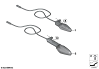 R1300GS 22 (KA1) LED TURN INDICATORS, FRONT parts diagram