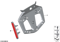 R1300GS 22 (KA1) NUMBER PLATE BASEPLATE / REAR REFLECTOR parts diagram