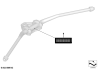 R1300GS 22 (KA1) INFORMATION LABEL, HANDLEBARS parts diagram