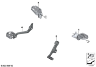 R1300GS 22 (KA1) RETROFIT, FOOT PEG, ENDURO parts diagram