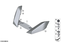 R1300GS 22 (KA1) EXTENSION FRONT WHEEL COVER parts diagram