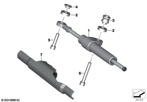 F900GS 22 (K81) STEERING DAMPER exploded view parts diagram