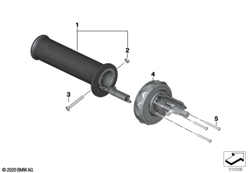 F900GS 22 (K81) HANDLE LEFT / MULTI-CONTROLLER exploded view parts diagram