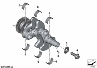 F900GS 22 (K81) CRANKSHAFT WITH BEARING parts diagram