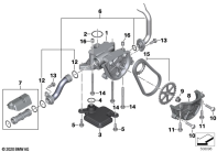 F900GS 22 (K81) OIL PUMP WITH FILTER SCREEN AND DRIVE parts diagram