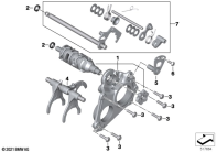 F900GS 22 (K81) INSIDE SHIFT-CONTROL COMPONENTS parts diagram