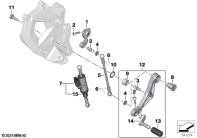 F900GS 22 (K81) OUTSIDE SHIFT-CONTROL COMPONENTS parts diagram
