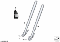 F900GS 22 (K81) TELESCOPIC FORKS, TELELEVER parts diagram
