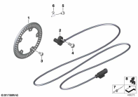 F900GS 22 (K81) ROTATIONAL-SPEED SENSOR, REAR parts diagram