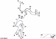 F900GS 22 (K81) BRAKE LINES, FRONT parts diagram