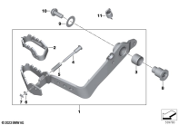 F900GS 22 (K81) FOOTBRAKE LEVER, ADJUSTABLE parts diagram