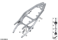 F900GS 22 (K81) REAR FRAME parts diagram