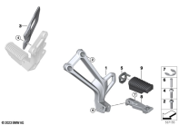F900GS 22 (K81) FOOTPEG PLATE/REAR FOOTPEG parts diagram