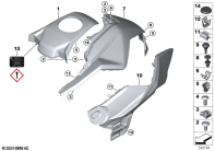 F900GS 22 (K81) COVERING FUEL TANK parts diagram