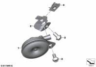 F900GS 22 (K81) HORN parts diagram