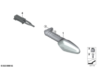 F900GS 22 (K81) LED TURN INDICATORS, FRONT parts diagram