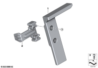 F900GS 22 (K81) BRACKET LOCK, NAVIGATION SYSTEM PREP parts diagram
