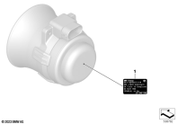 F900GS 22 (K81) INFORMATION LABEL, HAILING SYSTEM parts diagram