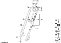 R12 nineT 22 (KR1) SERVICE OF TELESCOPIC FORKS parts diagram